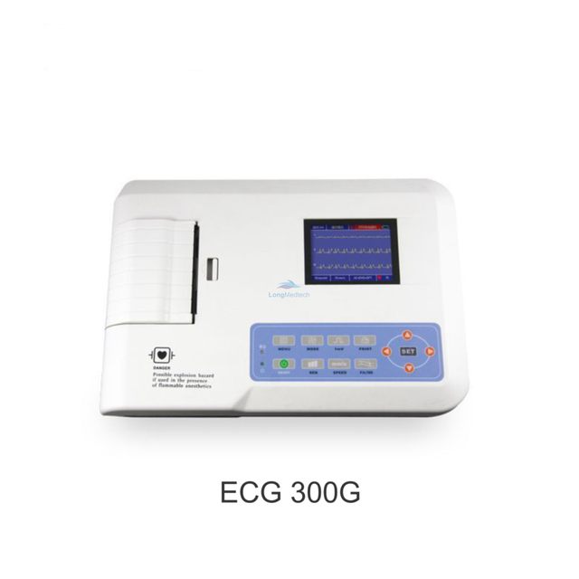 مخطط صدى القلب ثلاثي القنوات ECG300G
