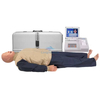 Simulateur/mannequin de formation multifonctionnel de premiers secours LZB-217, avec formation &agrave; la RCR et &agrave; l'intubation de la trach&eacute;e